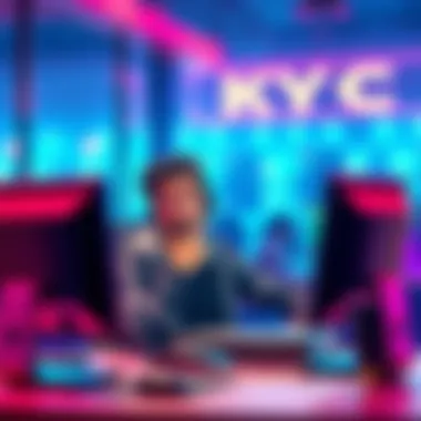 A worried player at a computer, thinking about KYC requirements after winning money online.