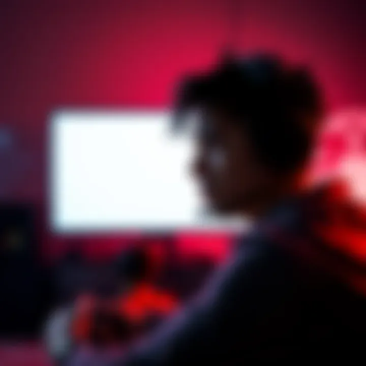 A frustrated gamer looking at a blank screen while trying to access live games