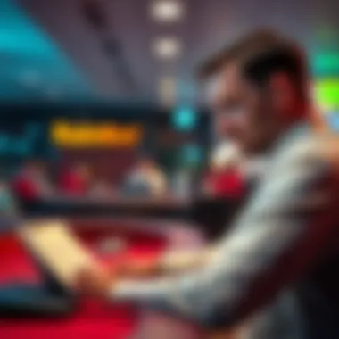 Player questioning betting statistics A craps player looking confused while reviewing a betting report showing a large amount