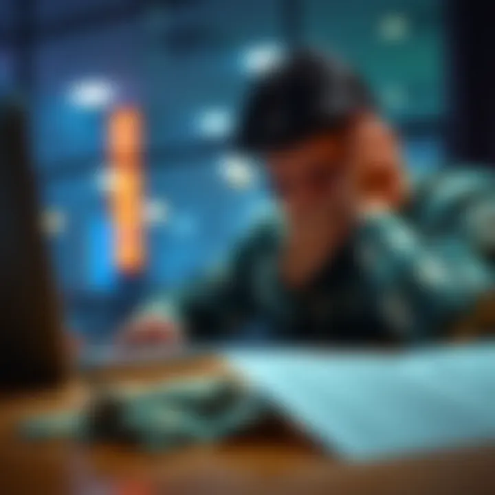 A person sitting at a table with their head in their hands, looking stressed and upset about money issues.