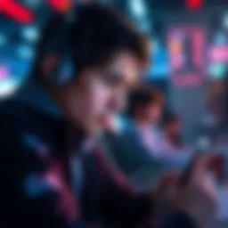 A player looking worried while reviewing game strategies on a tablet, representing emotional stress after nearly losing $500 in a game.