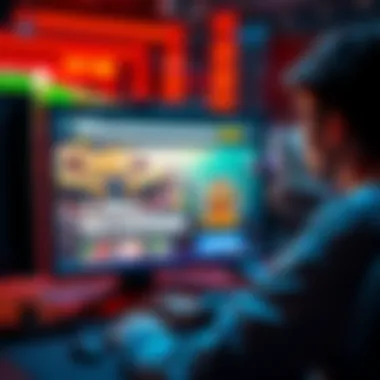 Player Seeking Help with Blocked Casino Account A worried player looking at a computer screen displaying a casino website, indicating account issues and balance recovery.