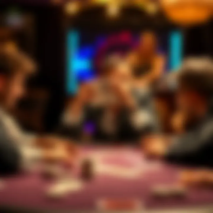 A player at a blackjack table splitting two 20 cards against a dealer showing a 3, with other players reacting negatively.