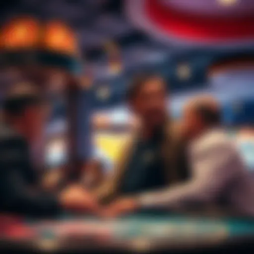 A tense scene of a player being confronted by security at a tribal casino over cheating accusations
