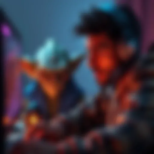 A player looks frustrated while interacting with a goblin character on their screen, showing signs of confusion over recent performance drops.