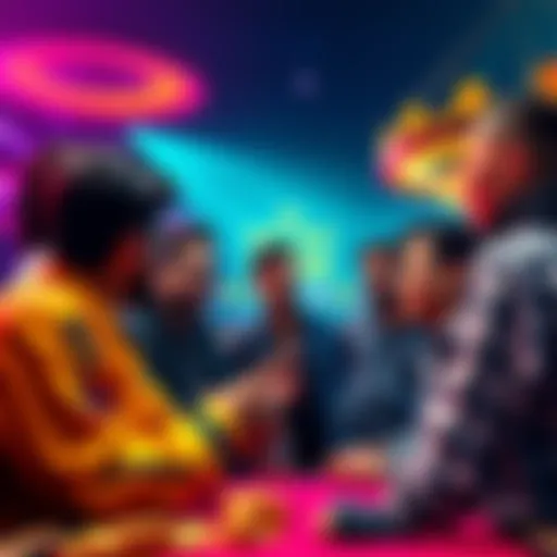 Group of people sharing their experiences about receiving winnings from Black Lotus casino