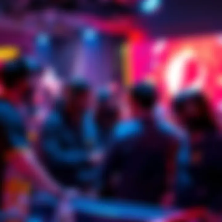 Group of gamers talking about new venues after Lodge closure