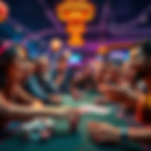 Group of players celebrating while playing slots and poker on Gambulls platform