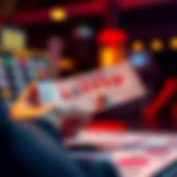 A person holding a lotto ticket and a pen, preparing to place bets on the DET/NSH ATGS Lotto.