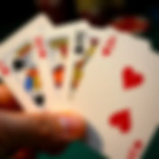 A hand of playing cards showing a pair of kings and an ace, depicting a winning move in a card game