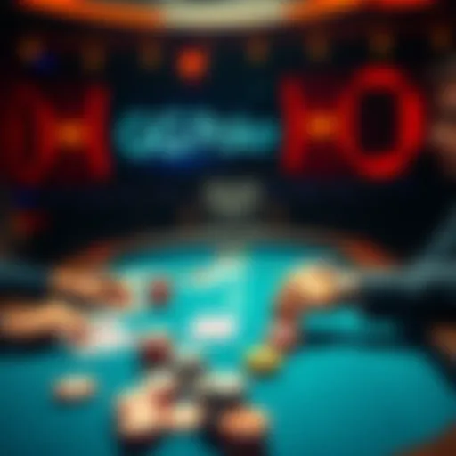 A player at a poker table with chips and cards, representing the starting journey with $60 on GG Poker