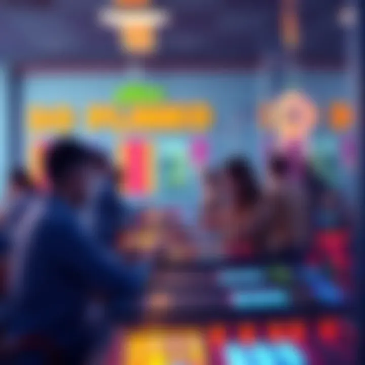 A group of people playing Plinko, focusing on strategies and strategies during the game.