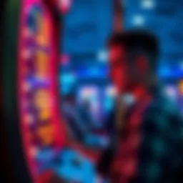 A player frustrated at a Plinko game machine showing an error message about winnings not updating