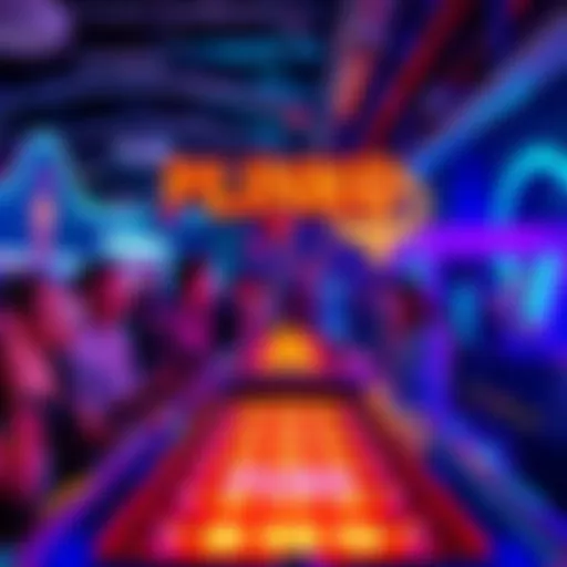 People enjoying the Plinko game at an event, dropping tokens onto a colorful board with pins.