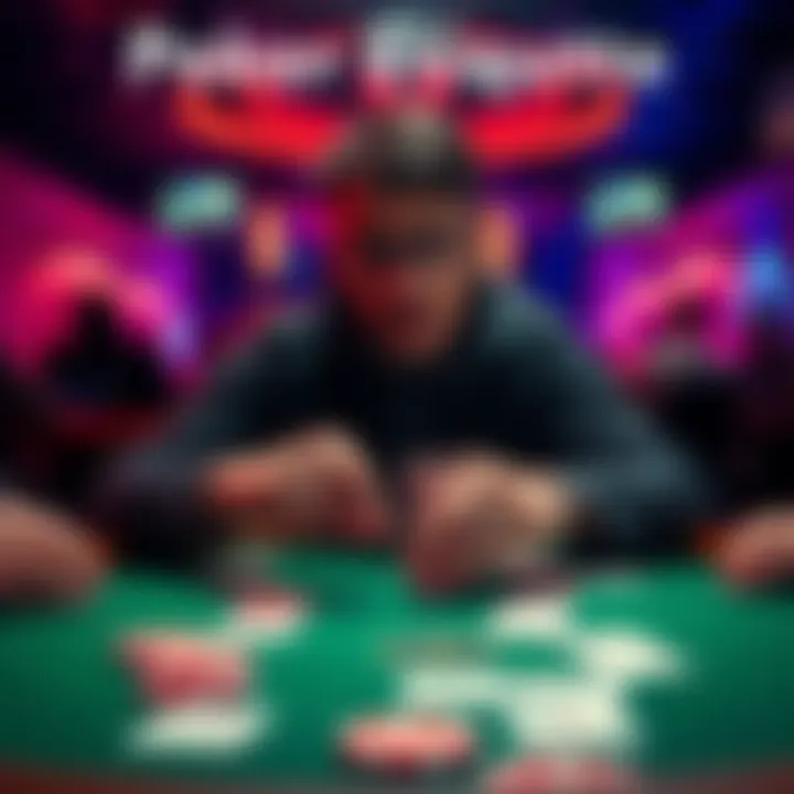 A beginner learning poker etiquette at a table with cards and chips