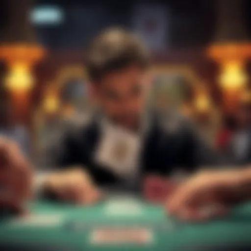 A player considering a tough decision in a poker game with A7s, focusing on the pot odds and strategy