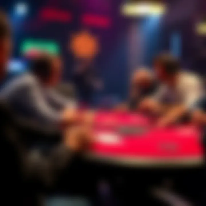 A poker table showing a player going all-in with A3cc after a 975 flop, discuss strategy among players