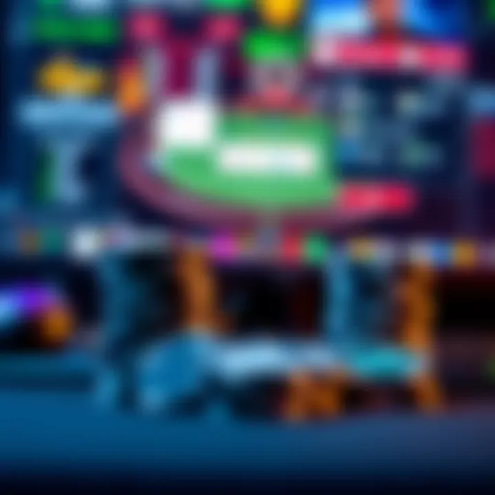 A close-up of poker chips stacked next to a computer screen displaying a poker game, symbolizing the decision to stop playing online poker.