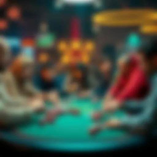 A group of players engaged in a 1/3 poker game in California, focusing on short stack strategies.