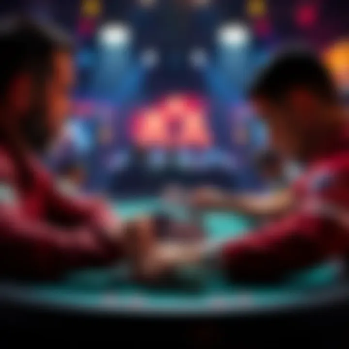 Poker hand analysis A player considering a risky all-in move with KQ suited against an opponent with AA in a tournament setting