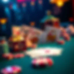 A poker table showing pocket kings in play with chips and cards on the table.