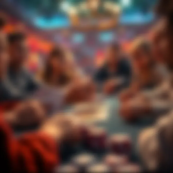 A tense poker hand showdown with cards showing AA, KK, and QQ on the table and players reacting to the outcome.