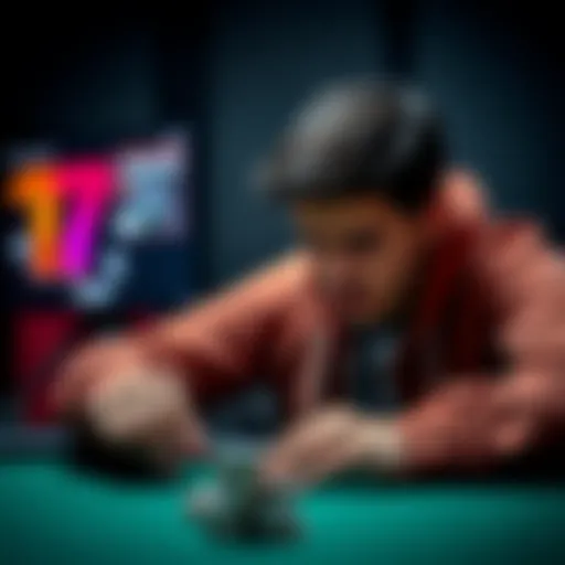 A poker player visibly frustrated after making a misclick on their screen during a game.