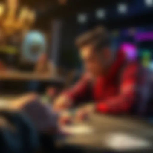 A poker player in Adelaide sits at a table with cards and chips, pondering whether to treat poker as a hobby or a serious career path.