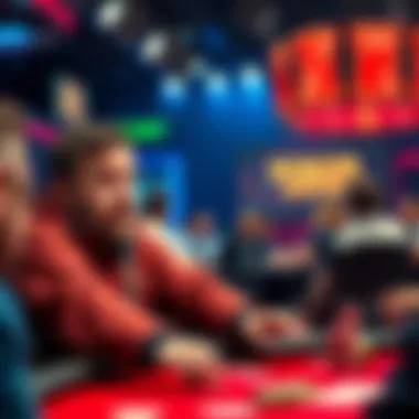 A poker player looking surprised as he places a large all-in bet at a tournament table