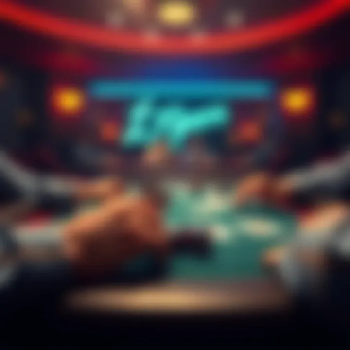 Poker game with a player betting A player places a 1bb bet on the river during a poker game with medium hands, focusing on strategy.