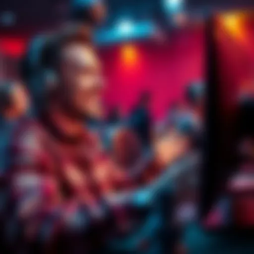 A player smiling at their computer screen, showing excitement after winning in Blitz mode poker.