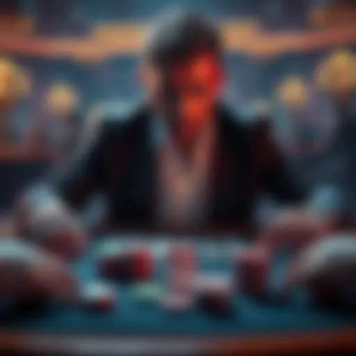 A poker player contemplates three superpowers at a table with chips and cards.