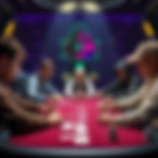 Players reacting to a surprising straight in a 1/3 poker game