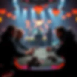 Two poker players at a table discussing strategies for turn barrels in 3-bet pots