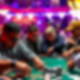 Players making tough decisions during the WSOP $1500 Monster Stack as they approach the bubble