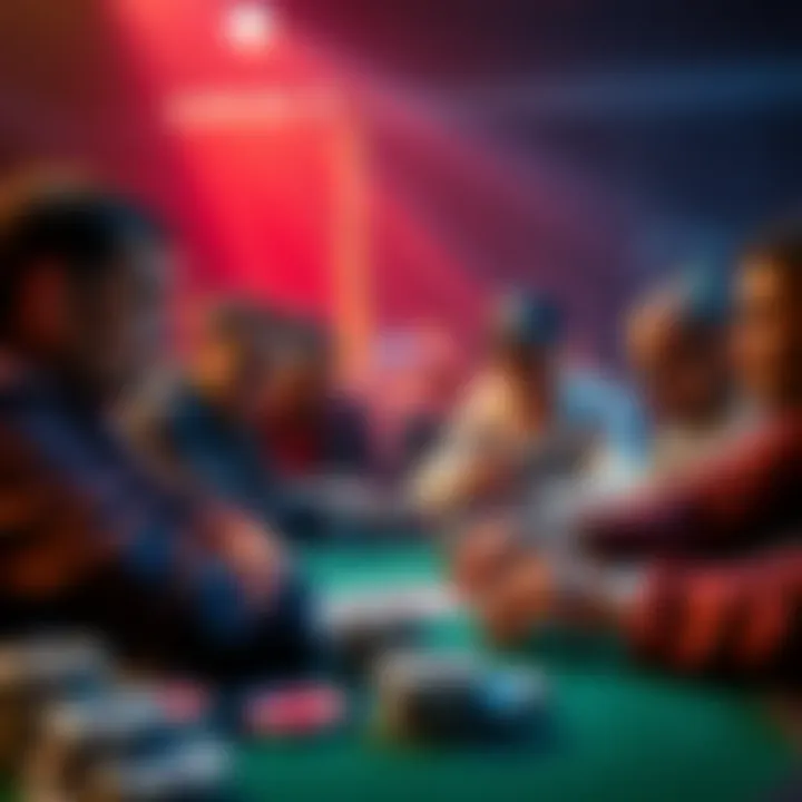 A concerned group of poker players discussing the impact of AB831 legislation on online poker sites in California