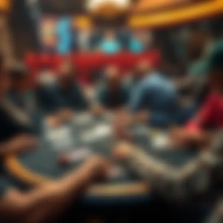 A poker table with players focused on their cards and chips, illustrating strategies for microstakes play.