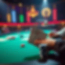 Poker Table with AK and 3-Bet A poker table showing a hand with AK facing a 3-bet, highlighting player strategies in a casual game.