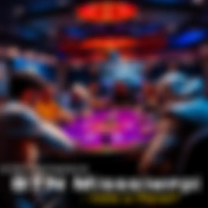 Poker table with players A poker table showing players engaged in the game, highlighting the BTN Mississippi strategy in action