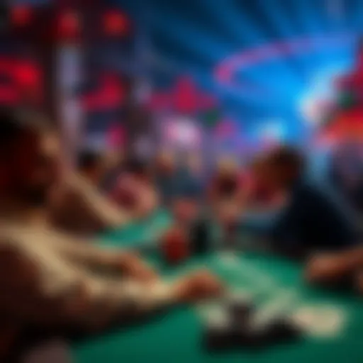 Players at poker tables in Dallas with Europeans influencing the game dynamics