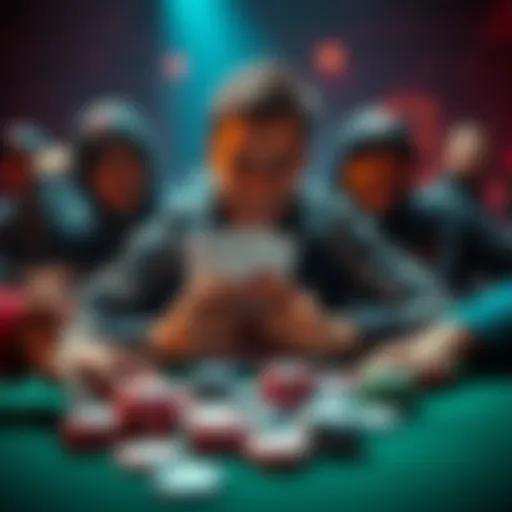 Corey Eyring and other top poker YouTubers with cards and chips