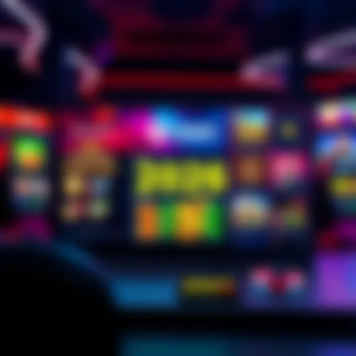 A vibrant online casino interface showcasing various cryptocurrency games and rewards programs, appealing to players in 2026.