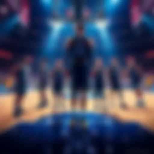 Portland Pilots players on the court during a game, showcasing their teamwork and determination