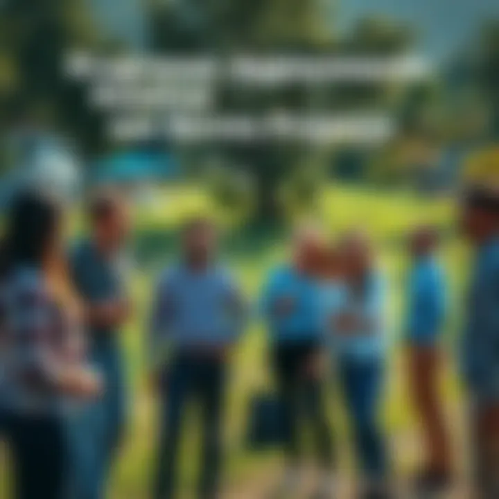 A team of people discussing their new projects outdoors, showing enthusiasm and hope for future results.