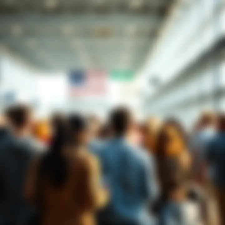 People sharing supportive words and encouragement with each other in a bright environment