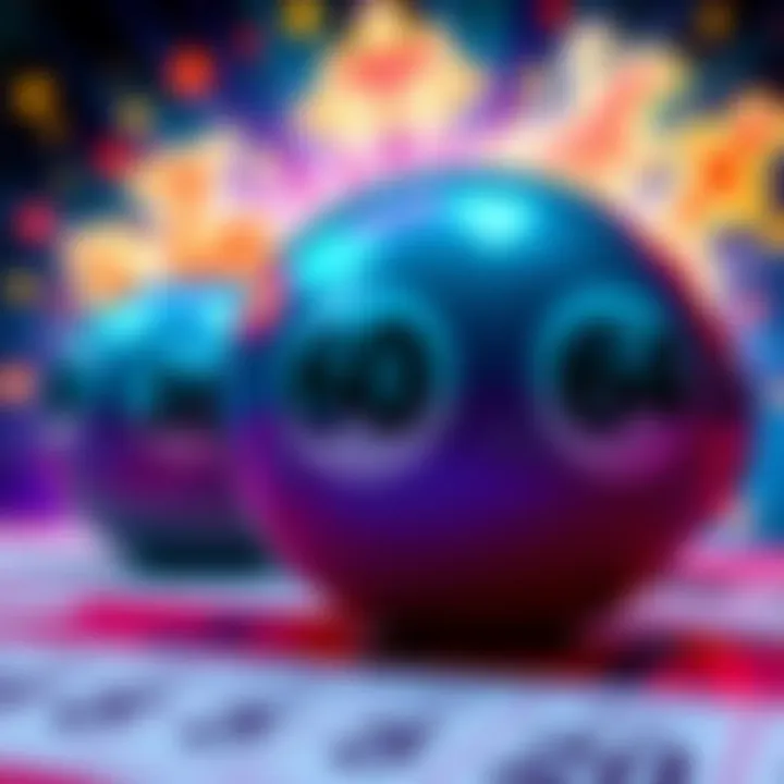 A display of the winning Powerball numbers on a lottery ticket with a bright background and lucky symbols