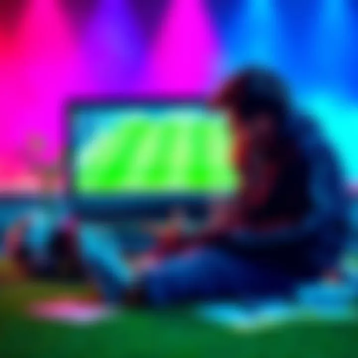 A person analyzing a sports match on a laptop while placing a pre-match bet, with a soccer ball and betting slips beside them.