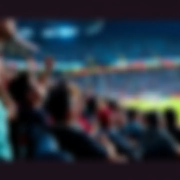 Fans eagerly watching Premier League matches with excitement in the stadium