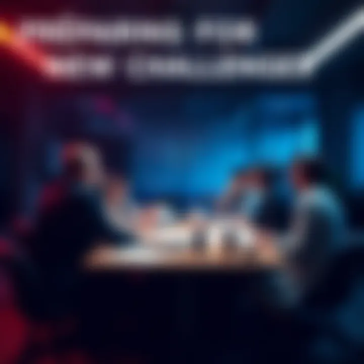 A group of people gathered around a table, discussing plans and strategies for upcoming challenges, with a sense of excitement in the air.