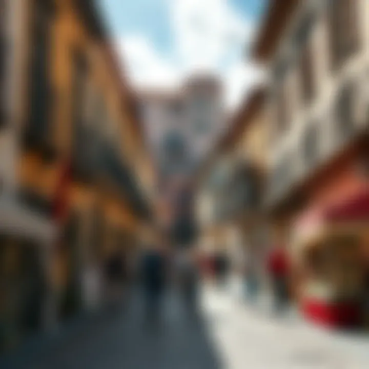 Preserving Spanish Culture A vibrant street scene showcasing traditional Spanish architecture, with people enjoying a local festival and cultural displays.